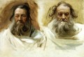 Study for Two Heads for Boston Mural The Prophets John Singer Sargent